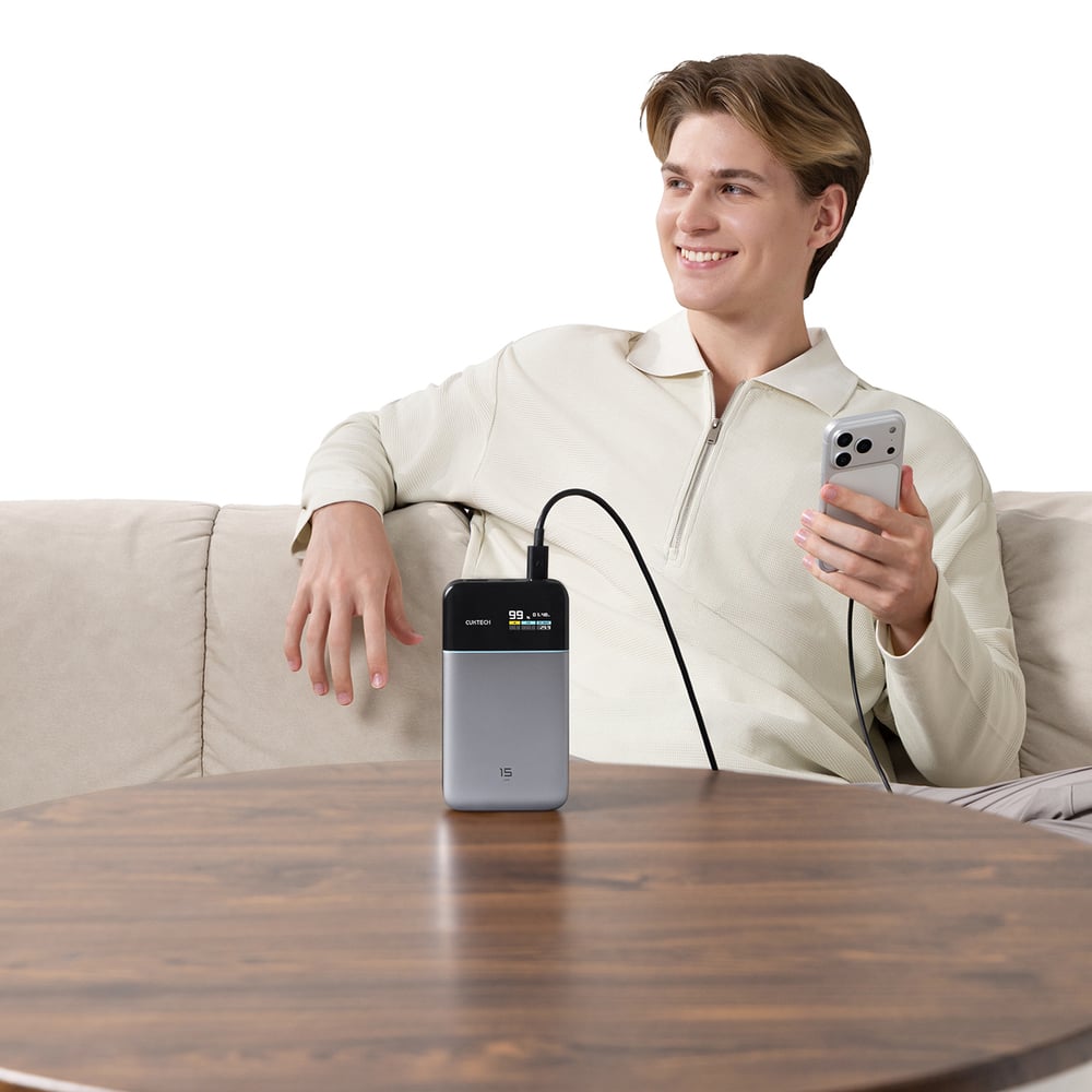 Cuktech PB150S Powerbank 100W 15000mAh - Szürke-10