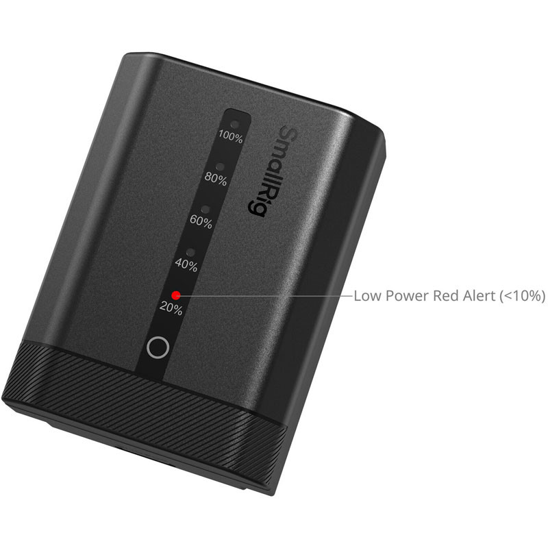 Smallrig 5297 USB-C Camera Battery with Power Display for Sony NP-FZ100-2