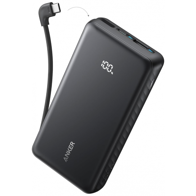 Powerbank Anker Zolo, 10000mAh, 22.5W, QC + PD, Fekete A110DH11-0