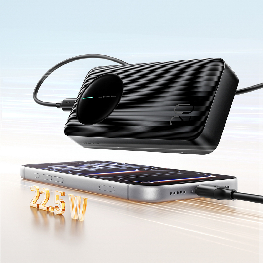 Joyroom JR-PBF14 Pro Powerbank 22.5W 20000mAh digitális kijelzővel 2x USB-A 1x USB-C - Fekete-14