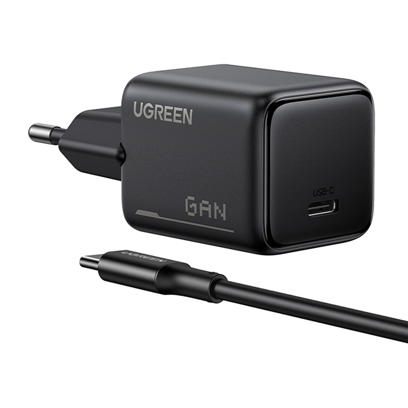 X517 25W USB-C GaN hálózati töltőadapter + 1m USB-C/USB-C kábel UGREEN-0