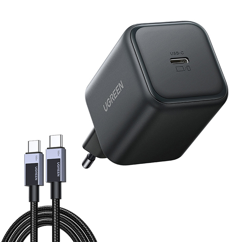 UGREEN X524 45W USB-C GaN Töltő Fekete + Kábel 1m-0
