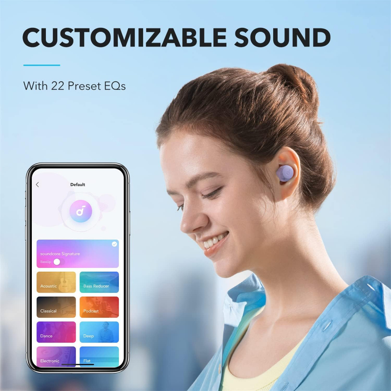 Anker SoundCore A25i, Lila Vezeték nélküli fülhallgató-6