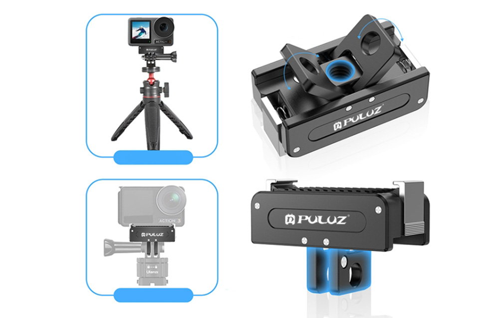 Magnetic Metal Base PULUZ  for DJI Osmo (Black)-5