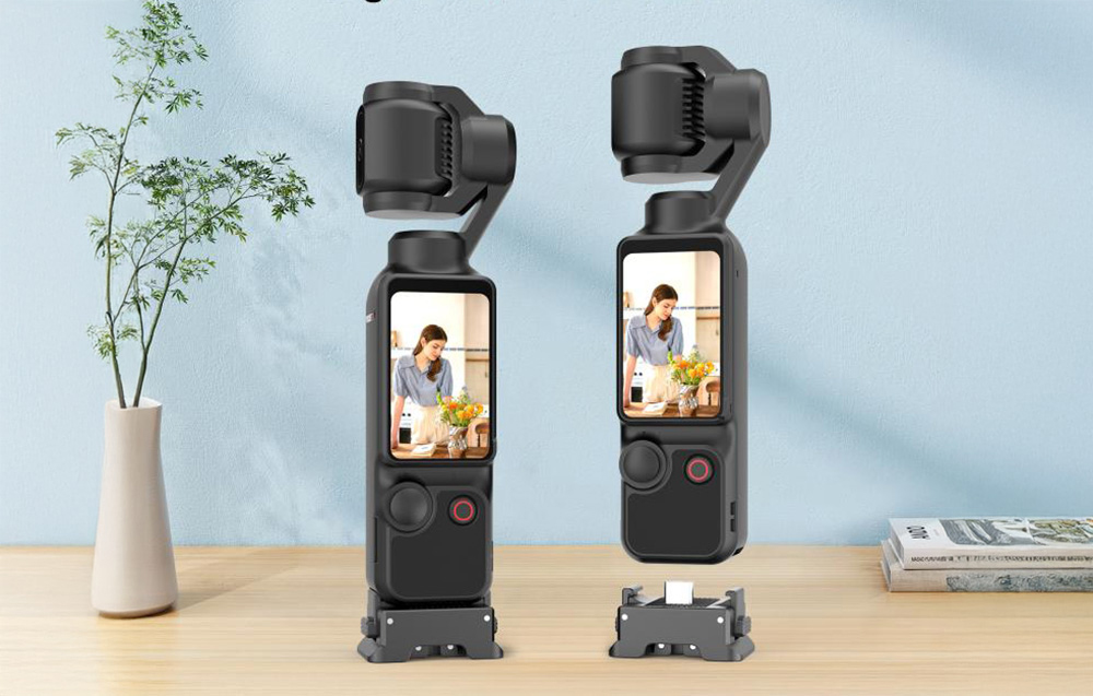 Puluz adapter gyorscsatlakozóval és töltési funkcióval a DJI Osmo Pocket 3-hoz-7