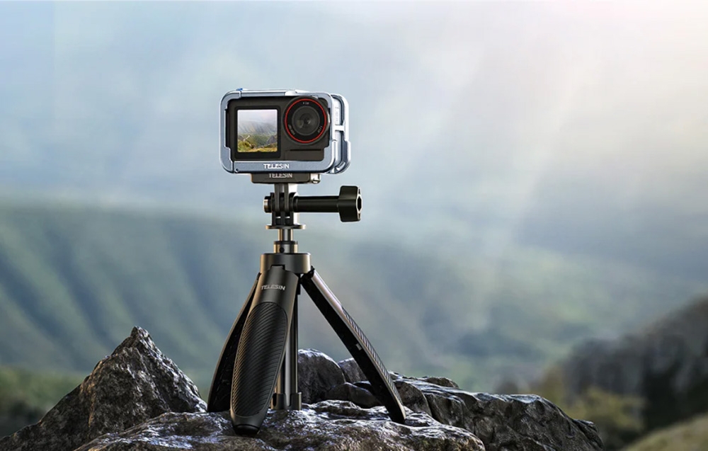 Telesin fém tok DJI Osmo Action 5-höz (kék) tok-1