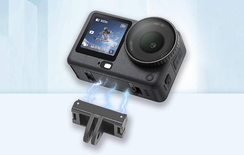 Puluz mágneses gyorskioldó adapter DJI Osmo Action 6-hoz-3