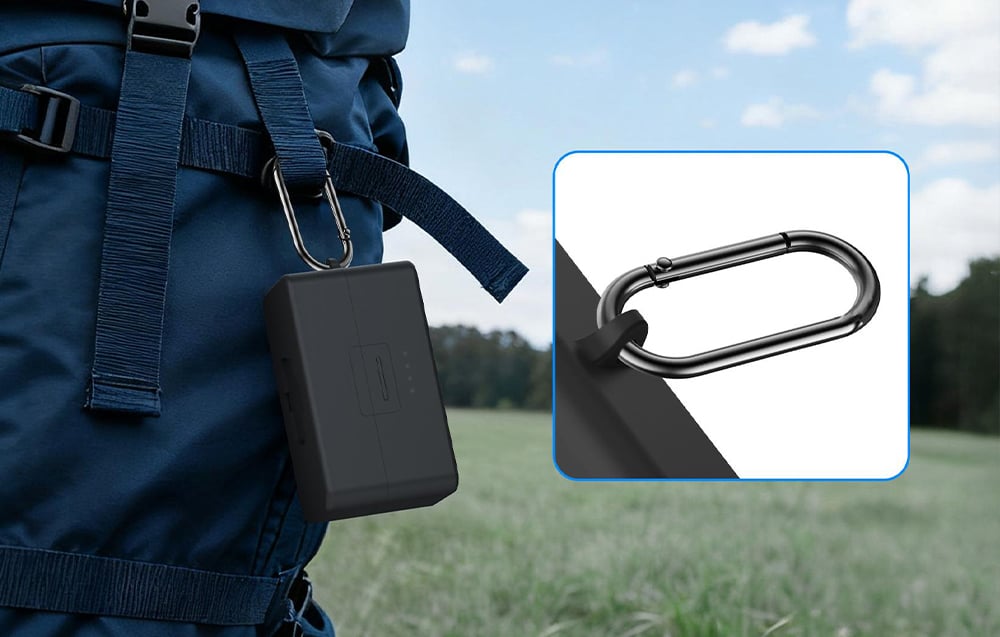 PULUZ szilikon töltő tok védőburkolat DJI Mic 3 (fekete) tok-5