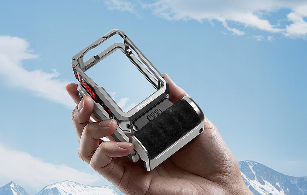 Puluz Titán bővítő ketrec fogantyúval és további csatlakozókkal DJI Osmo Action 6-hoz-1