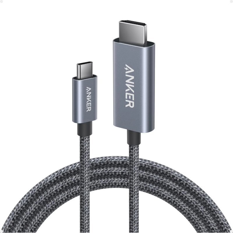 USB-C to HDMI Video Kábel Anker Nano, 1,8m, Szürke A87E0H12-0