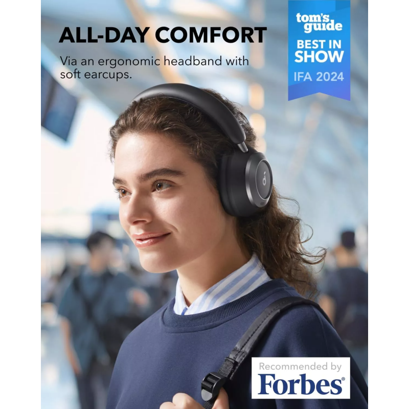 Handsfree Bluetooth Anker Soundcore Space One Pro, fekete-3