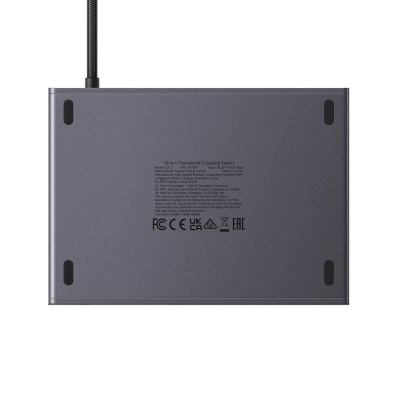 Hub UGREEN U712, 10in1, Szürke-3