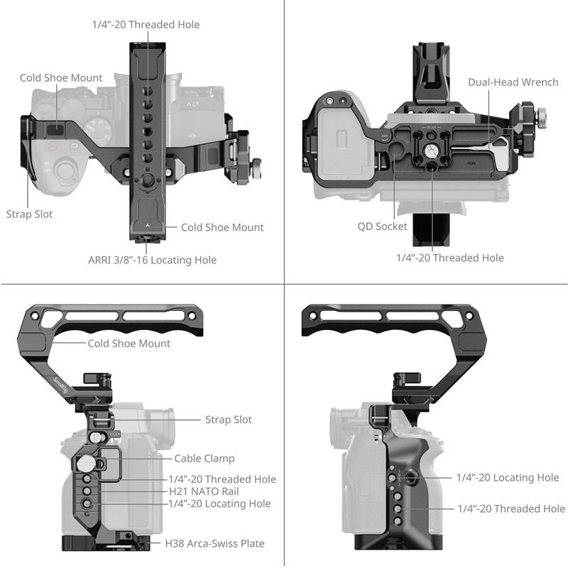 Smallrig 6025 Cage Kit for Sony Alpha 7 V / 7R V / 7 IV-2