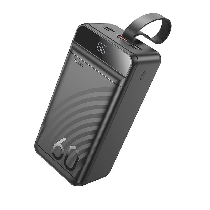 Hoco J123C 60000 mAh QC PD 3A 22,5W powerbank fekete-0