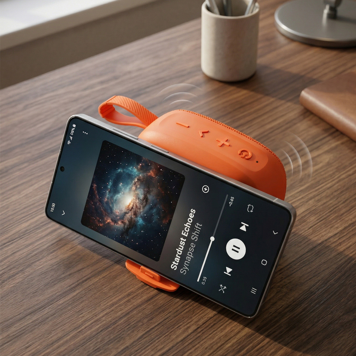 Blavec hordozható Bluetooth hangszóró TWS WS-06 Go Play - 6W (WS06-O) kozmikus narancssárga-3