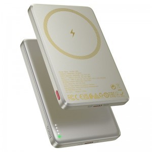 MagSafe kompatibilis Hoco Q26 5000 mAh QC PD 2A 20W powerbank narancssárga