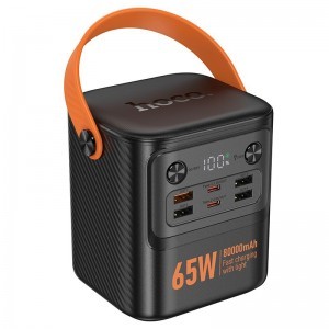 Hoco J152 Pro Tough 80000 mAh QC3.0 PD3.0 3.25A 65W powerbank fekete
