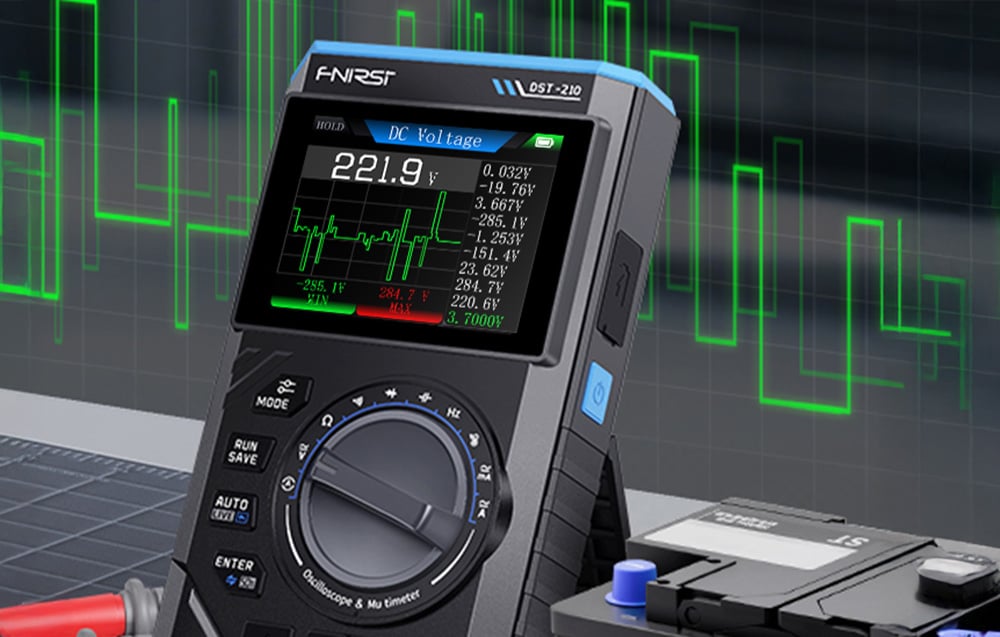 FNIRSI Handheld Digital Multimeter Oscilloscope SigGen 3 in 1 DST-210-5