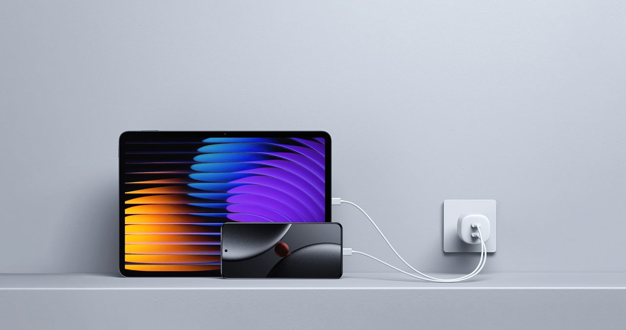 Xiaomi MDY-19-EG 2xUSB-C 45W Nano Turbo hálózati töltő adapter Fehér-3