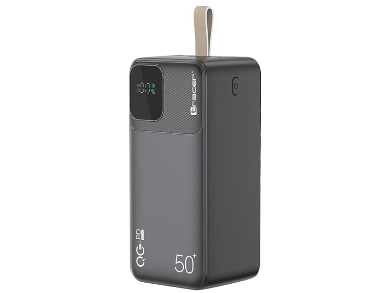 Tracer 47825 Prime-V5 50000mAh QC22.5W+PD20W Powerbank, fekete-0