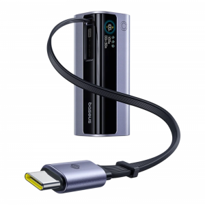 Baseus EnerGeek GR11 powerbank, 10000mAh, 100W, QC + PD, Szürke E0027A01