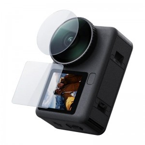 Telesin edzett üveg DJI Osmo Action 6-hoz (objektív + képernyő) üvegfólia