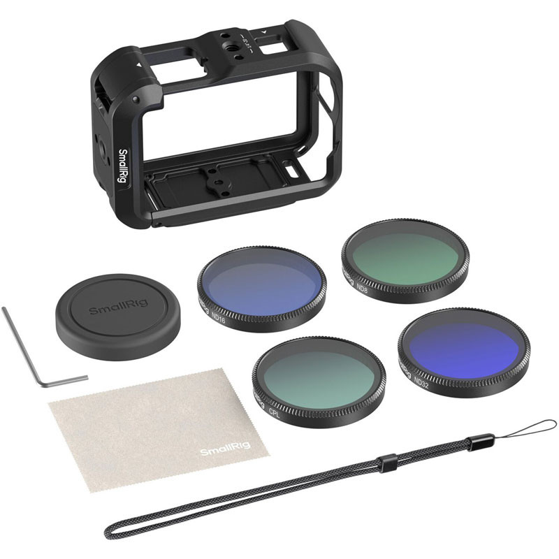 SmallRig 6374 Advanced Cage kit szűrőkkel DJI Osmo Action 6 kamerához-0