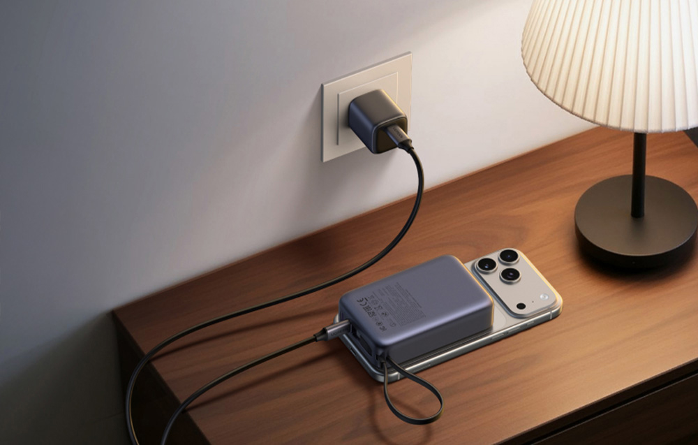 Ugreen PB567 20000 mAh mágneses powerbank, USB + USB-C, Qi2 15 W-6