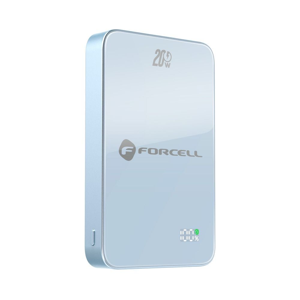 Forcell F-Energy SuperSlim F10K8 QC4.0 PD3.0 15W 10000 mAh MagSafe-kompatibilis powerbank kék-10