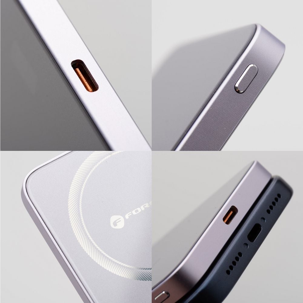 Forcell F-Energy SuperSlim F5K8 QC4.0 PD3.0 15W 5000 mAh lila MagSafe-kompatibilis powerbank-4