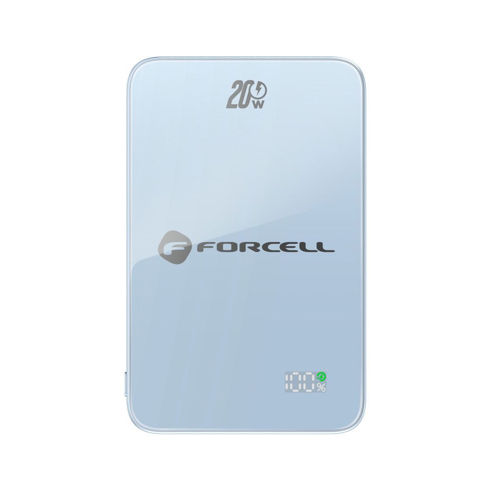 Kék Forcell F-Energy SuperSlim F5K8 MagSafe-kompatibilis powerbank QC4.0 PD3.0 15 W 5000 mAh-12