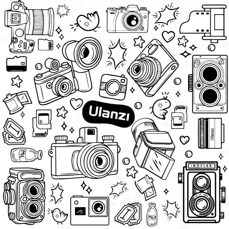 Ulanzi C069 Védőkendő (Fekete-fehér)-0