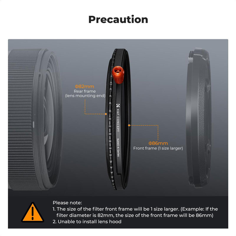 K&F Concept 77mm Nano X 3-in-1 ND2-32 & CPL & Black Mist 1/4 szűrő-5