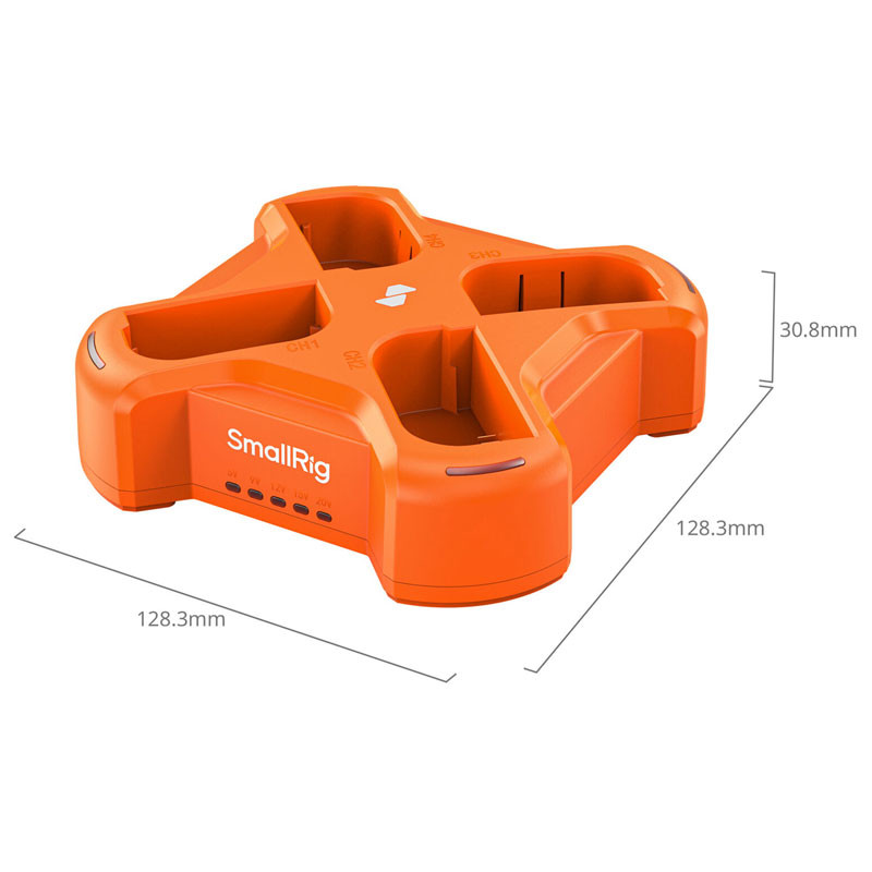 Smallrig 4838 LP-E6NH 4 csatornás kameraakkumulátor-töltő-1