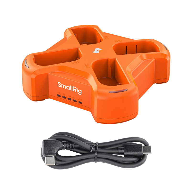Smallrig 4838 LP-E6NH 4 csatornás kameraakkumulátor-töltő-4