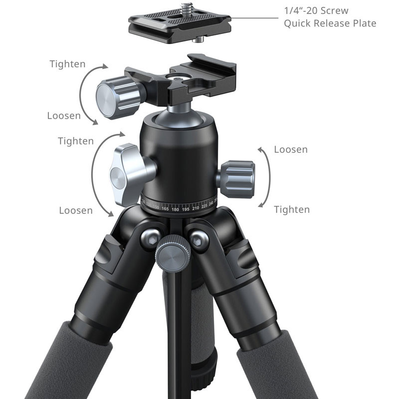 SmallRig 5470 VT-20Pro hordozható asztali háromlábú állvány-2