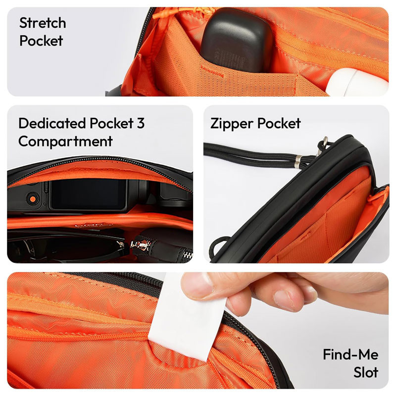 Ulanzi YY08 TECHLITE Sling oldaltáska (szürke)-1