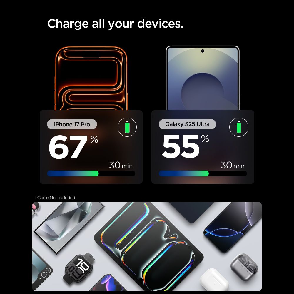 Spigen Essential EE301EU-GAN 1 portos 30 W-os hálózati USB-C töltőadapter természetes titán-2