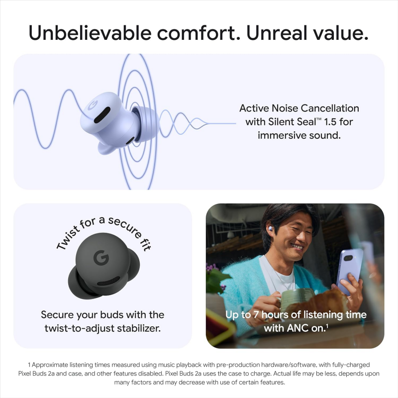 Google Pixel Buds 2a, Berry bluetooth fülhallgató-1