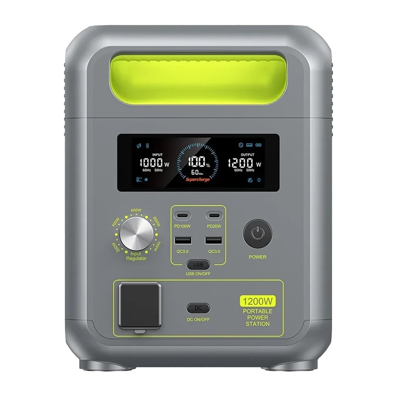 FOSSIBOT FBP1200 hordozható energiatároló állomás zöld-10