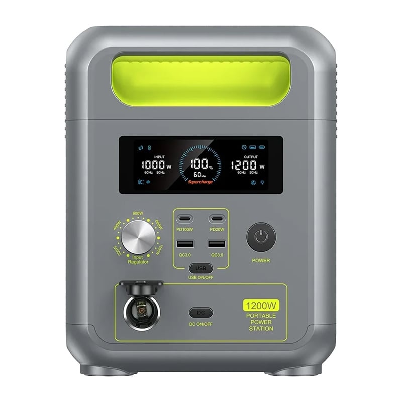 FOSSIBOT FBP1200 hordozható energiatároló állomás zöld-9