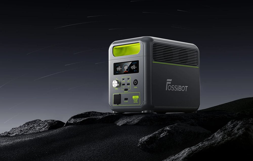 FOSSIBOT FBP1200 hordozható energiatároló állomás zöld-4