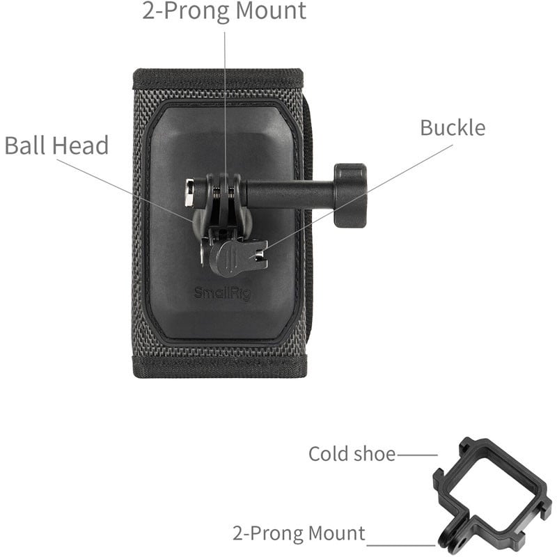 Smallrig 6051 hátizsákpánt rögzítő DJI Osmo Pocket 4 és Pocket 3 kamerához-2