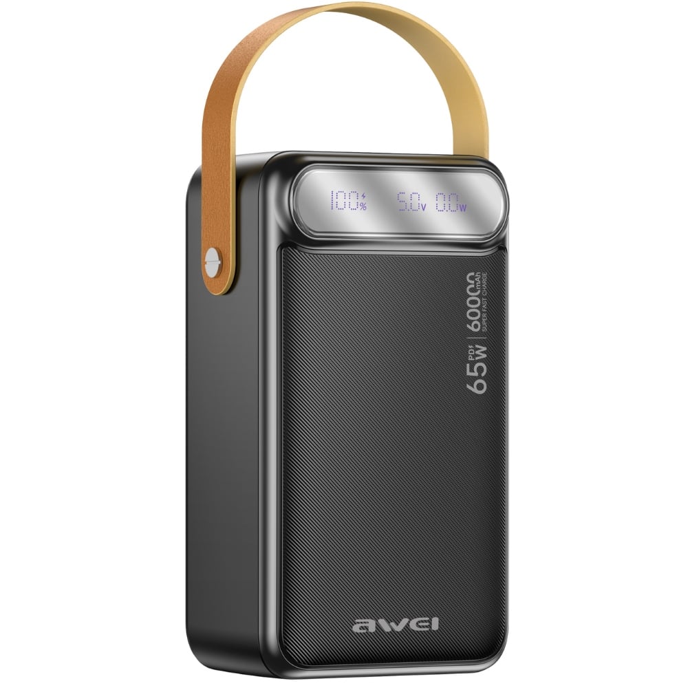 Awei PA-82 60000 mAh 65 W PD powerbank fekete-1