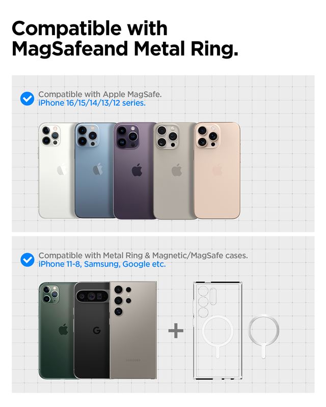 Spigen OneTap Pro 4 MagSafe autós töltő tartó, fekete Qi2-6