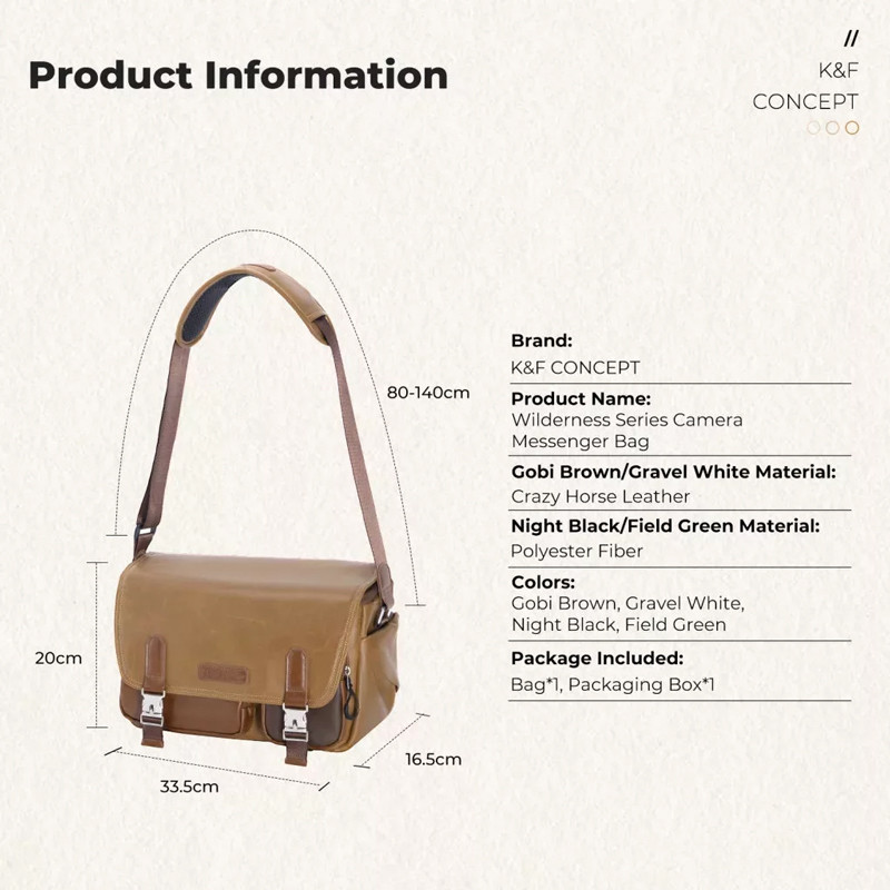 K&F Concept Urban Wander 11 10 literes sling táska (zöld)-5