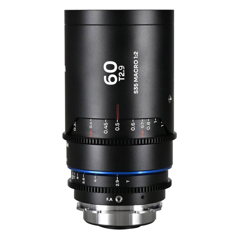 Laowa Nanomorph 60mm T2.9 1.5X S35 Macro 1:2 (Blue) ARRI PL + EF-0