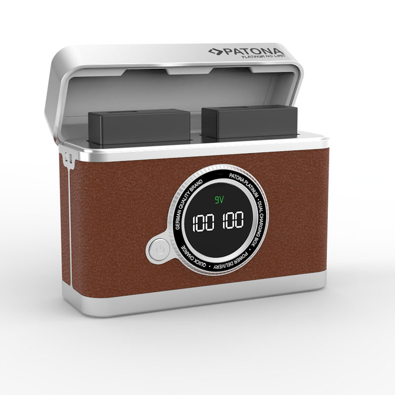 Patona Platinum Retro Dual töltőtok Panasonic DMW-BLK22-höz (USB-C)-2