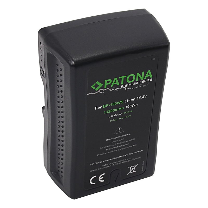 Patona Premium 190WH V-Mount akkumulátor Sony BP190WS DSR 250P 600P 650P 652P-0