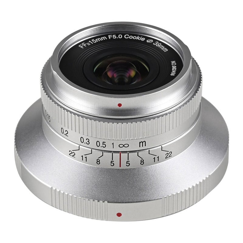 Laowa FF Auto Aperture 15mm f/5 Cookie objektív Nikon Z (Ezüst)-1